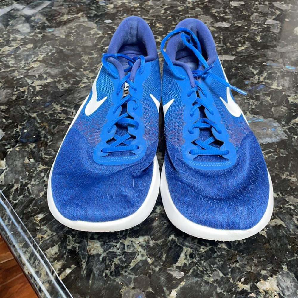 Used size 14 men Nike Men's Flex Contact Blue Running Shoes